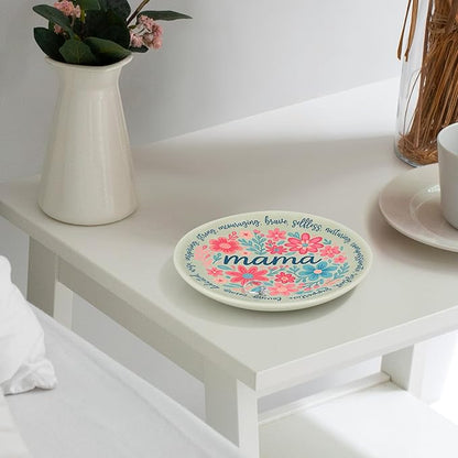 JoycuFF Mama Jewelry Dish New Mom Gifts for Women, Mama Mom to Be Gift Trinket Ring Dish New Mother Essentials