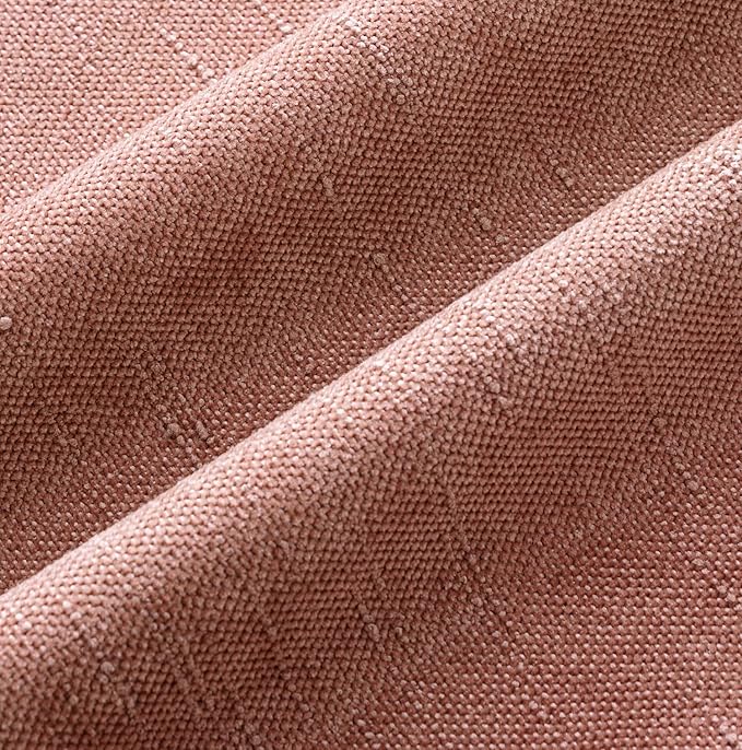 MIULEE Pack of 2 Decorative Throw Pillow Covers Soft Chenille Throw Pillows Solid Textured Cushion Covers for Spring Valentine's Day Couch Sofa Bedroom Living Room 20x20 Inch, Blush Pink