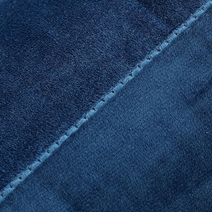 NiNi ALL Decorative Throw Pillow Covers Velvet 20x20 Inch Pack of 2 Blue Cushion Covers Soft for Couch Sofa Bedroom Living Room Outdoor