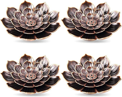 4Pack Incense Holder Cone Incense Burner Holder with Ash Catcher for Home Office Fragrance Accessories