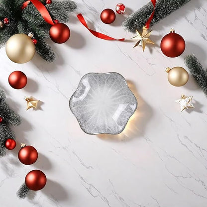 2Pcs Ceramic Jewelry Dish - Lotus Leaf Shape, for Ring Holder Necklace Small Key, Suitable for Mother Friend Sister, Gifts for Women, Cute Plate Trinket Tray, Home Decor (Grey & Blue)