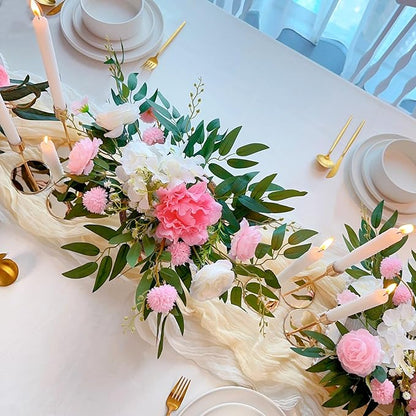 French Gold Taper Candle Holders for Wedding Table Centerpiece,Tall Taper Candlestick Holders Bulk Set of 6,Metal Candle Stick Holders for Dinning or Mantel Centerpiece,Party Home Decor