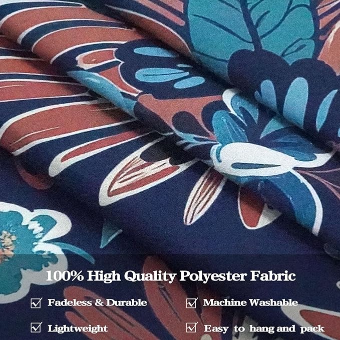 Fowocu Boho Floral Mandala Tapestry Wall Hanging Blue Bohemian Flower Medallion Tapestry Aesthetic Vintage Navy Hippie Indian Large Tapestries for Bedroom Living Room Dorm Decor 80 x 60 Inch