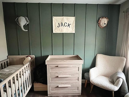 Canvas Banner Hanging Flag Banner for Nursery and Playroom Wall Décor for Kids Trendy Room Décor for Boys and Girls (Blank)
