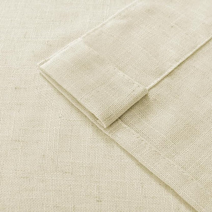 Joydeco Linen Curtains 84 Inch Length 2 Panel Sets,Light Filtering Curtains for Bedroom 100 Inch Wide Living Room Drapes with Back Tabs & Rod Pockets (W100 x L84 Inch, Linen)