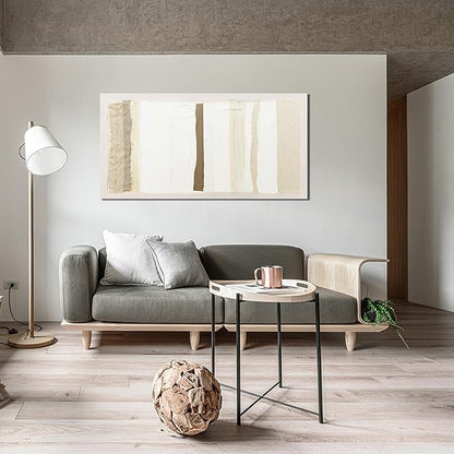 Abstract Wall Art Decor Modern Canvas Art Wall Decor Brown And White Wall Art Decor Minimalist Wall Art Prints Neutral Canvas Wall Art for Living Room 20"X40" for Room Bedroom Office Decor