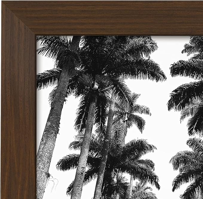 Americanflat 22x28 Poster Frame with Polished Plexiglass - Wide Picture Frames Made of Engineered Wood for Vertical or Horizontal Wall Display - Epic Collection - Walnut