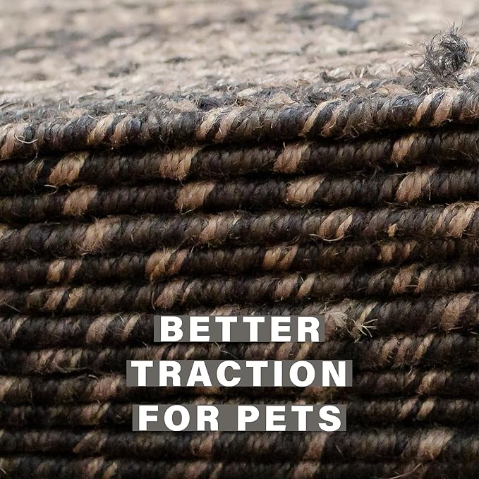 Homespice Flint Hill Jute Braided Stair Tread, Warm Primitive Decor, Set of 13, Grey 8x28 Rectangle Rugs for Stairs - Easy to Clean, Tightly Stitched and Durable