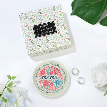 JoycuFF Mama Jewelry Dish New Mom Gifts for Women, Mama Mom to Be Gift Trinket Ring Dish New Mother Essentials