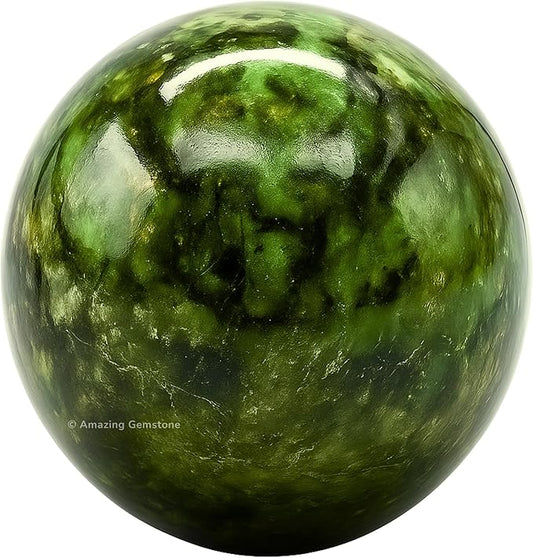 Amazing Gemstone Kambaba Jasper Crystal Ball with Stand - 1.5 Inches Crystal Sphere Meditation Balls for Witchcraft and Decorative Balls
