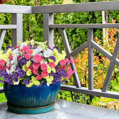 Spring Summer Mix Color Artificial Morning Glory, 12 Bundles Artificial Flowers for Outdoors Decorations UV Resistant Realistic Silk Flowers for Patio Home Decor Garden Planter Window Box Yard