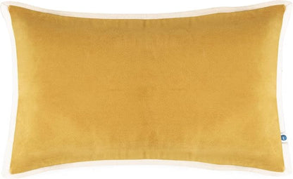 FINGERCRAFT Decorative Throw Pillow Cover Pack of 2 Soft Velvet Cushion Cover, Sofa and Bedroom Pillow Case 12" x 20" Gold