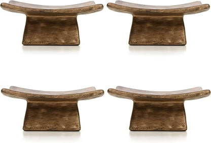Hosley Square Pillar Candle Holders & Incense Stick Holder for Modern Ritual Accessories for Mindful Living Ideal for Home Décor, Office, Livingroom, Spa