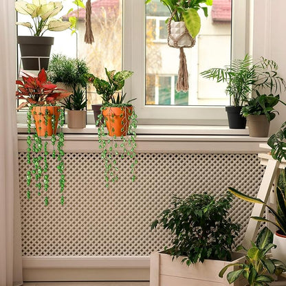 Suncalla 2pcs Beaded Plant Gifts for Plant Lovers Beaded Succulent Plants Sun Catcher Glass Leaf Beads Suncatcher for Window Hanging with Chain Bead Plants Crystal Sun Catchers Home (Classic Style)