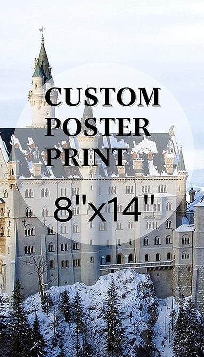 jenesaisquoi Custom Canvas Art Print 8" x 14", Upload Your Photo Image Custom Personalized Photo to Poster Printing Home Decor Wall Art Prints (Unframed, 8" x 14")