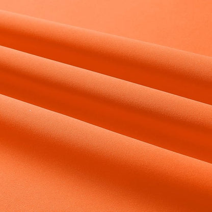 DUALIFE Summer Orange Curtains for Boys Bedroom 2 Panels Autumn Decor Darkening Thermal Insulated Blackout Curtain for Living Room W34 x L45 Inch Grommet Top