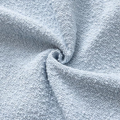 ANRODUO Pack of 2 Textured Boucle Throw Pillow Covers Soft Light Blue Euro Decorative Accent Solid Pillow Cases Cozy Modern Couch Cushion Case for Bed Sofa Bedroom Living Room Home Decor, 24 x 24 Inch