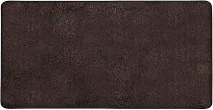 PURE ERA Carpet Stair Tread Landing Mat Area Rug Ultra Plush Shag Soft Non Slip Skid Resistant Tape Free Indoor Doormat Washable Reusable Dark Brown 2' X 6'