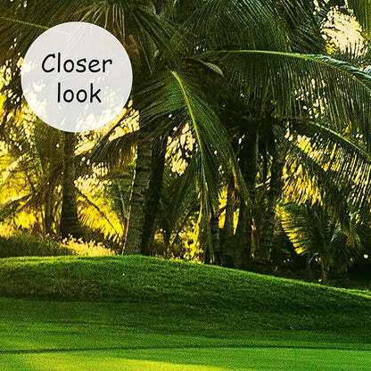 AFZEVEB-Green Golf Course Landscape Wallpaper Wall murals for Bedroom 136"x96"(Not Peel and Stick)