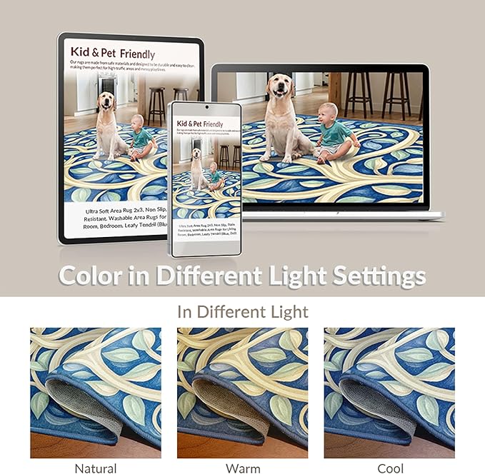 Flatwoven High Traffic Area Rug 6x9, Dark Beige Geometry and Dirt Trapper Design, Non Slip, Stain Resistant, Washable Area Rugs for Living Room, Bedroom (Beige, 6x9)