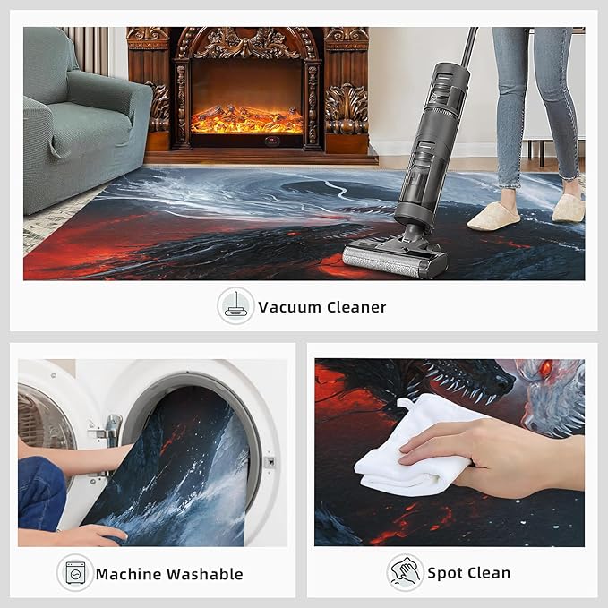 Graffiti Hip-Hop 4x5 Area Rugs for Living Room, Skateboarding Washable Non Slip Rugs, Street Art Low Pile Print Rug for Bedroom, Dining Room, Home Office