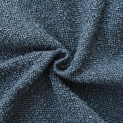 Foindtower Decorative Textured Boucle Throw Pillow Covers Accent Solid Pillow Cases Neutral Soft Cozy Couch Cushion Case for Chair Sofa Bedroom Living Room Home Decor 22x22 Inch,1PC,Dark Blue