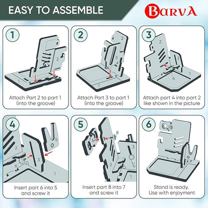 BarvA Phone Docking Station with Patented Adaptive Wood Gun Rack | Night Stand Smart Watch & Phone Stand | Charging Station Desk Organizer | Gun Accessories Storage and Organization