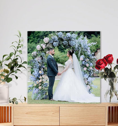 TreeDeal Custom Canvas Prints with Your Photos, Framed 24” x 24” Personalized Pictures Print, Customized Photo to Canvas Wall Art Ideal for Home Decor Gift Wrapping Pets Family Baby Wedding
