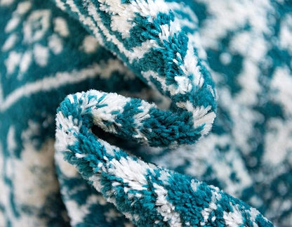 Rugs.com Arlington Collection Rug – 3' x 5' Turquoise Medium-Pile Rug Perfect for Living Rooms, Large Dining Rooms, Open Floorplans