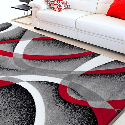 Persian Area Rugs 2305 Gray 8x11 Abstract Area Rug, 8 x 11 ft