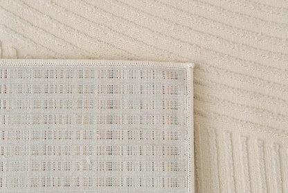 Revival Rugs Record 10'6" x 14'3" Washable Area Rug for Living Room Bedroom - 100% Recycled Oeko-TEX Certified, Medium Pile, Beige, Cream