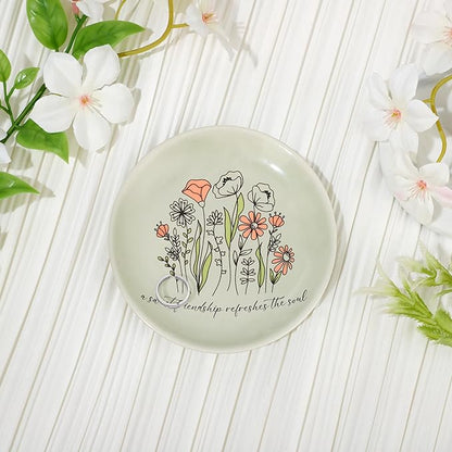 JoycuFF Friendship Gifts for Women,Best Friend Birthday Christmas Gifts Friend Trinket Ring Dish