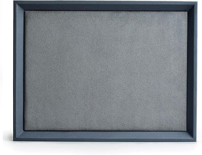 Oirlv Premium Leather Flat Jewelry Tray Jewelry Display Organizer Valet Tray for Nightstand or Dresser Organizer(Medium)