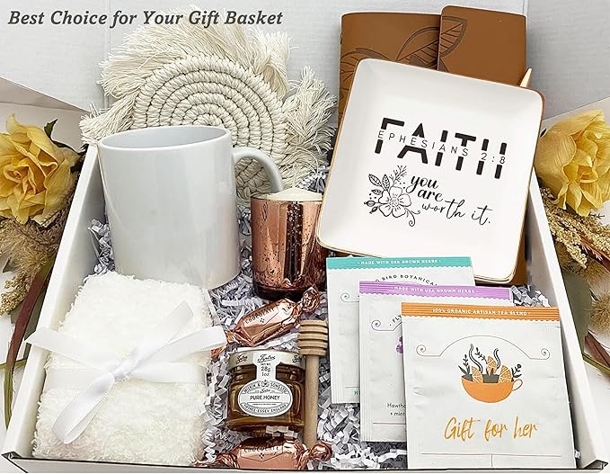 Affirmation Positive Birthday Christmas Gift for Woman,Girl,Inspirational Christian Scripture Religious Bible Verse Reminder Gift,Faith,You Worth It-Encouraging Jewelry Tray Trinket Holder Ring Dish