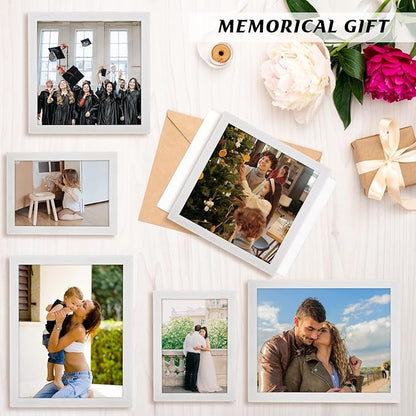 10x12 Frame Rustic White, Distressed 12x10 Picture Frame, Art Pic Hanging Poster Frame, 10 by 12 Gallery Family Concert Portrait Wall Photo Frame Anniversary/Birthday/Wedding/Thank you/Christmas Gift