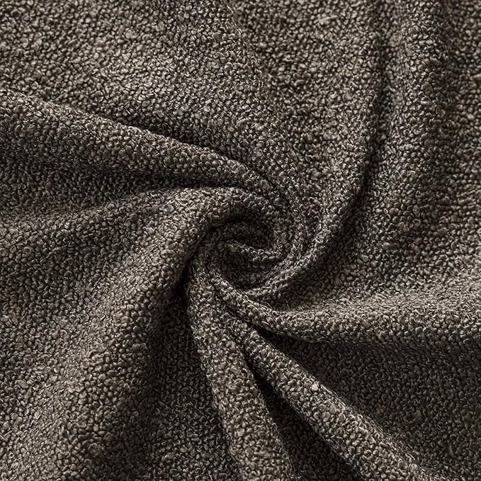 Foindtower Decorative Textured Boucle Throw Pillow Covers Accent Solid Pillow Cases Neutral Long Body Lumbar Couch Cushion Case for Chair Sofa Bedroom Living Room Home Decor 14x36 Inch,1PC,Dark Brown