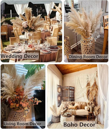 40pcs 40'' Pampas Grass Tall Decor - Pompas Floral, Tall Pampas Grass for Floor Vases, Living Room Floor, Floor Plants, Plumas para, and Grass Wall Decor
