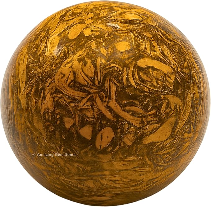 Amazing Gemstone Mariyam Jasper Crystal Ball with Stand - 1.5" Inches Crystal Sphere Meditation Balls for Witchcraft and Decorative Balls