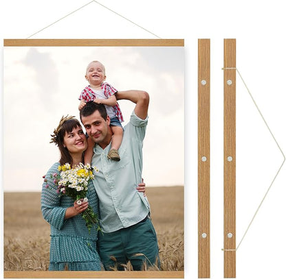 SZDHHH Custom Photo Prints with Magnetic Hanger Frame Canvas Poster Prints With Your Photos Personalized Hanging Poster Pictures Wall Art Decor Framed for Home Decor Gifts Keepsakes (10" Lx08 W)