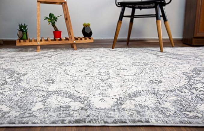 Rugshop Vintage Distressed Bohemian Runner Rug 2' x 7' Ivory