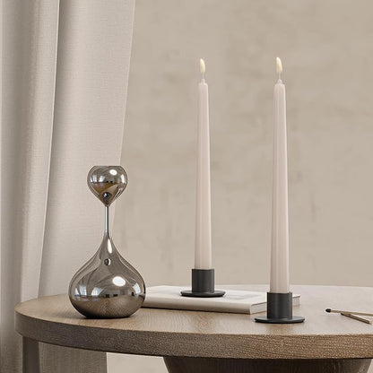 6 Pcs Black Candle Holder - Elegant Taper Candle Holders, Classic Candlestick Holders for Table Centerpiece, Festive Christmas Mantel Display or Sophisticated Home Decor