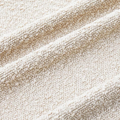 Mixhug Decorative Boucle Throw Pillow Covers, Beige, 18 x 18 Inches, Pack of 2 - Neutral Textured Boho Pillow Covers for Couch and Bed