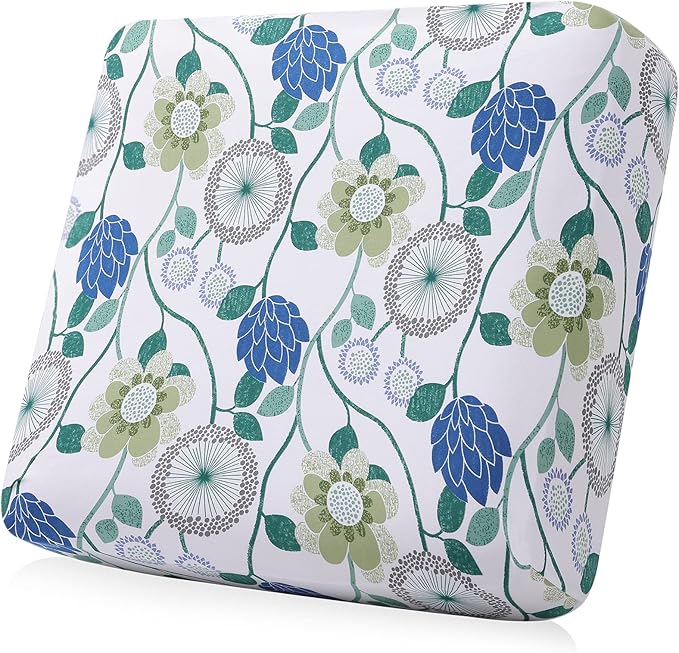 Smiry Printed Couch Cushion Covers, Stretch Soft Couch Covers for Sofa, Washable Non-Slip Sofa Slipcover Furniture Protector for Indoor and Outdoor (Backrest M, Light Green)