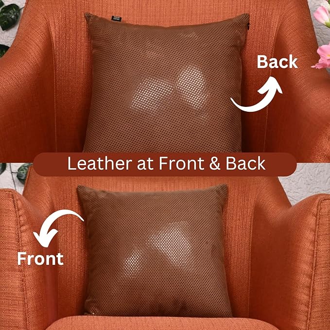 LL LEATHER LOVERS Star Sparkling Suede Pillow Cover, Square Soft Metallic Throw Pillow Covers, Pillow Cases for Home Décor, Sofa, Couch Chair, Car (16x16 Inches, Sparkling Brown Pack of 1)