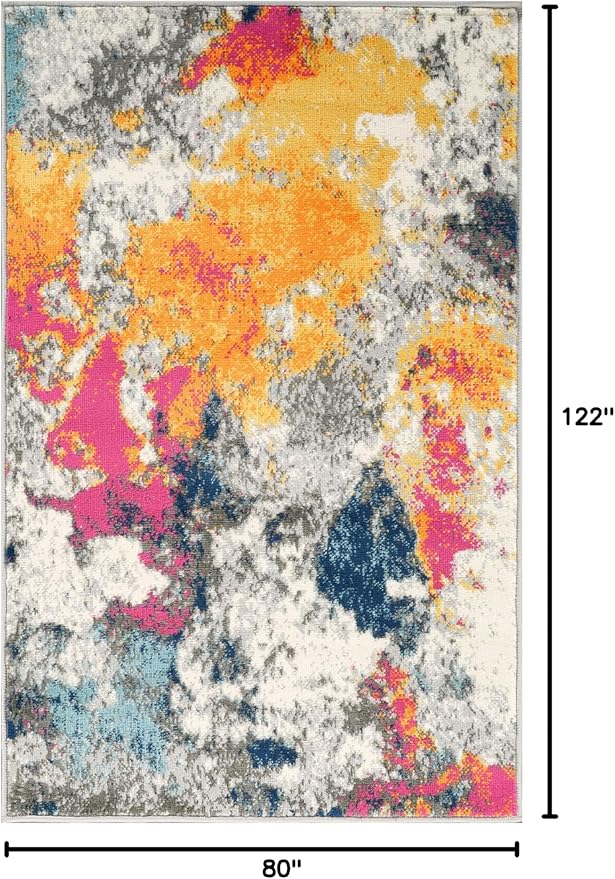 Rugshop Sky Collection Modern Abstract Area Rug 2'7" x 4' Multi