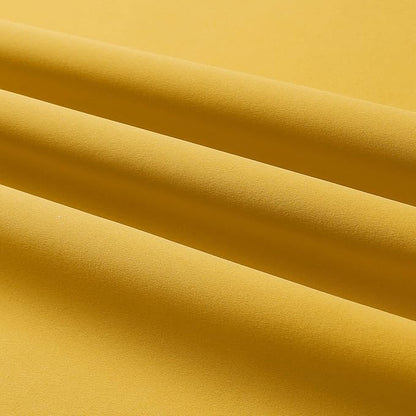 DUALIFE Yellow Solid Curtains 96 Inch Length Blackout Curtain Panels for Bedroom Room Darkening Gold Window Drapes Thermal Insulated Grommet Top 52Wx96L,2 Panels