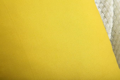 TangDepot Handmade Decorative Solid 100% Cotton Canvas Throw Pillow Covers/Pillow Shams, (24"x24", Deep Yellow)