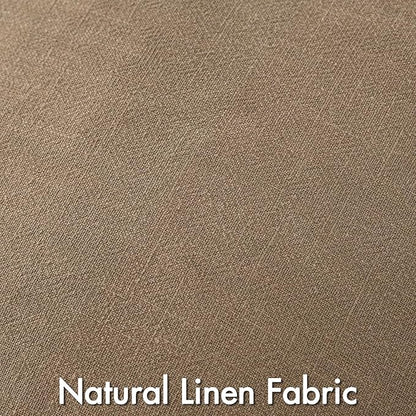 MIULEE Khaki Linen Pillow Covers Pack of 4 Decorative Natural Solid Throw Pillow Covers Soft Accent Boho Farmhouse Couch Pillowcases Modern Spring Home Decors for Living Room Bed Sofa 24x24 Inch