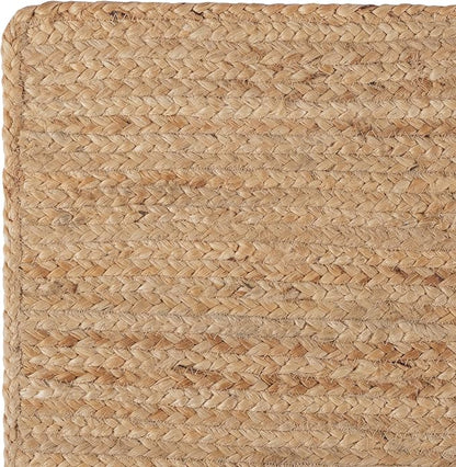 REDEARTH · Rectangular Area Rug - 2'x3' Braided Natural Jute - Artisan Made Boho Jute Rugs for Bedroom - Kitchen - Living Room - Farmhouse - Aesthetic Home Decor- Handmade Vintage Décor, Set of 2
