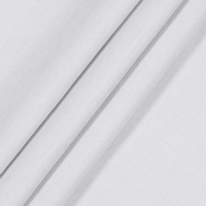 Eclipse Kendall Solid Textured Blackout Thermal Insulated Lining Grommet Window Curtain for Bedroom (1 Panel), 42 in x 54 in, White